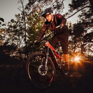 Burgenland-Trails bei Sonnenuntergang